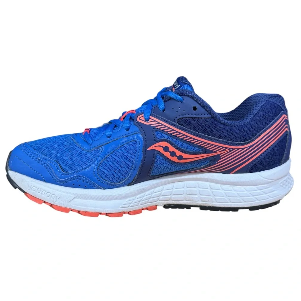 Saucony Cohesion 10 Blue/Coral Pink S15333-2 Women's Running Walking Shoes US 9